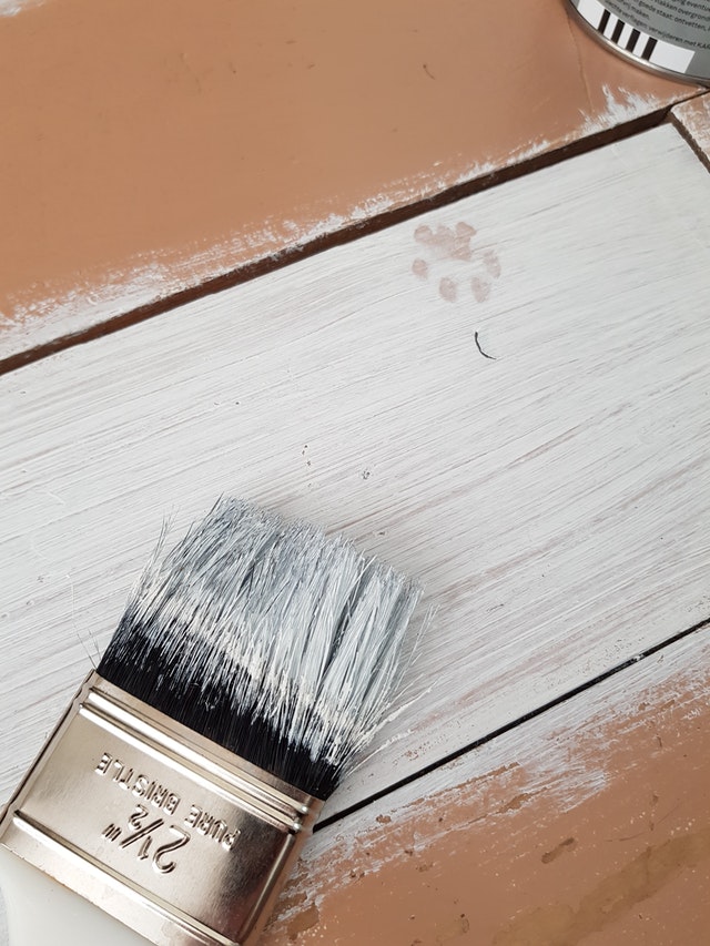 paint brush on wood